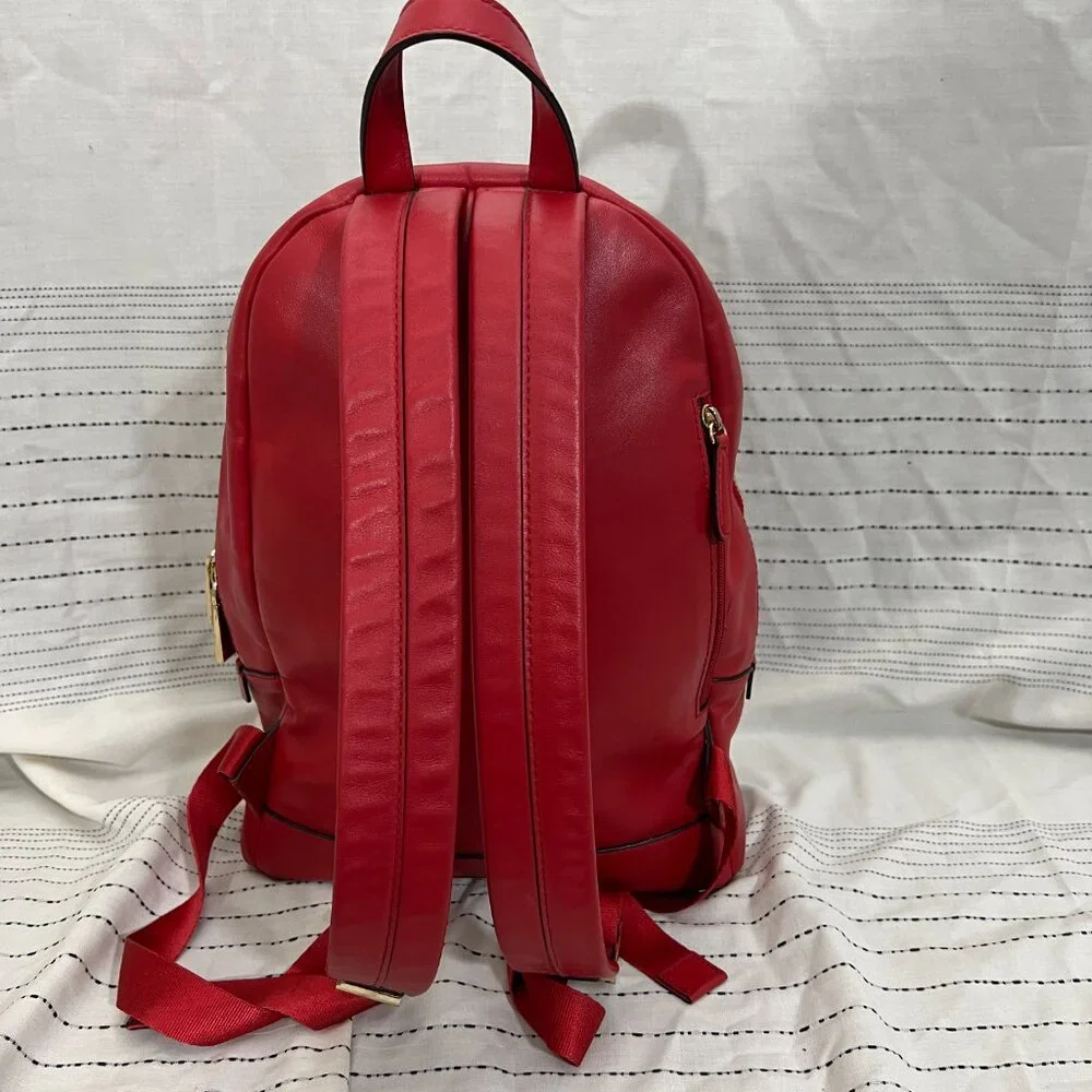 Michael Kors Wythe Large Backpack Red - Picture 3 of 8